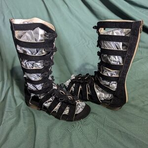 Black Gladiator Sandals